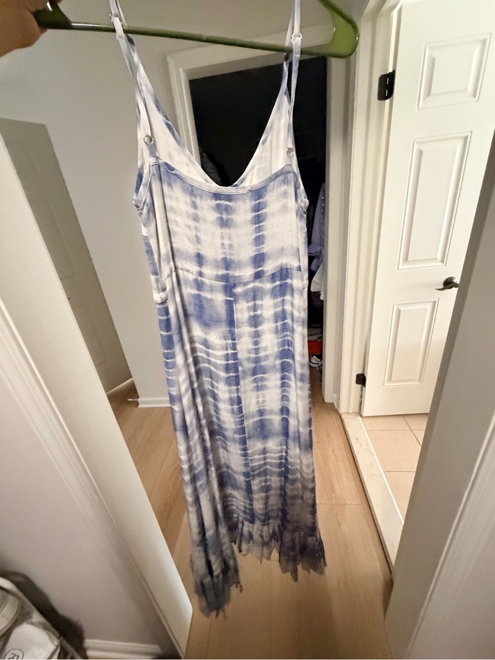 Rails Frida Light Blue and White Tie-Dye Midi Dress - Picture 7 of 7